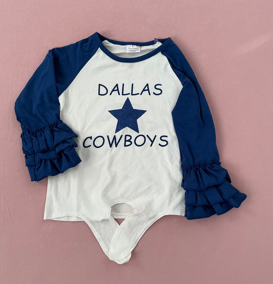 Dallas Cowboys Long-Sleeve shirt w/ ruffles