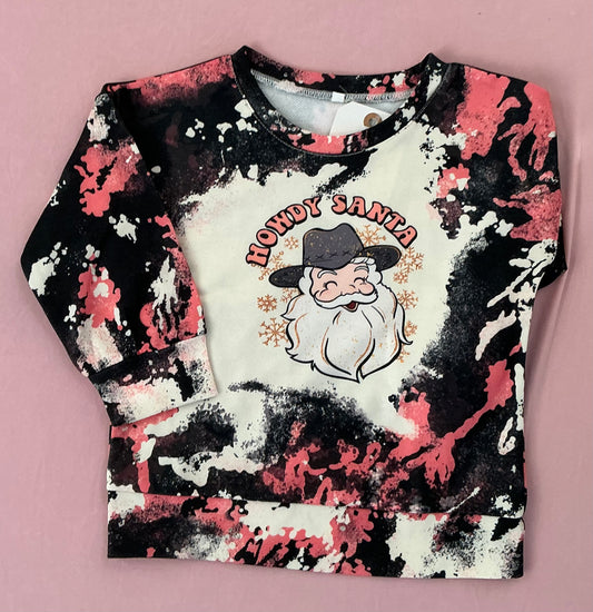 Howdy Santa long sleeve shirt