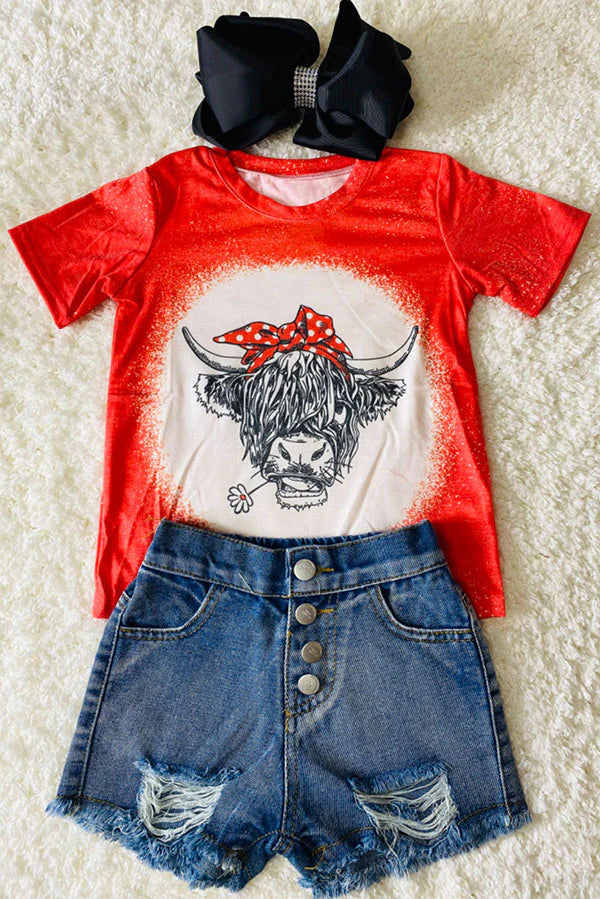 Red Cow Polka Dot Shirt