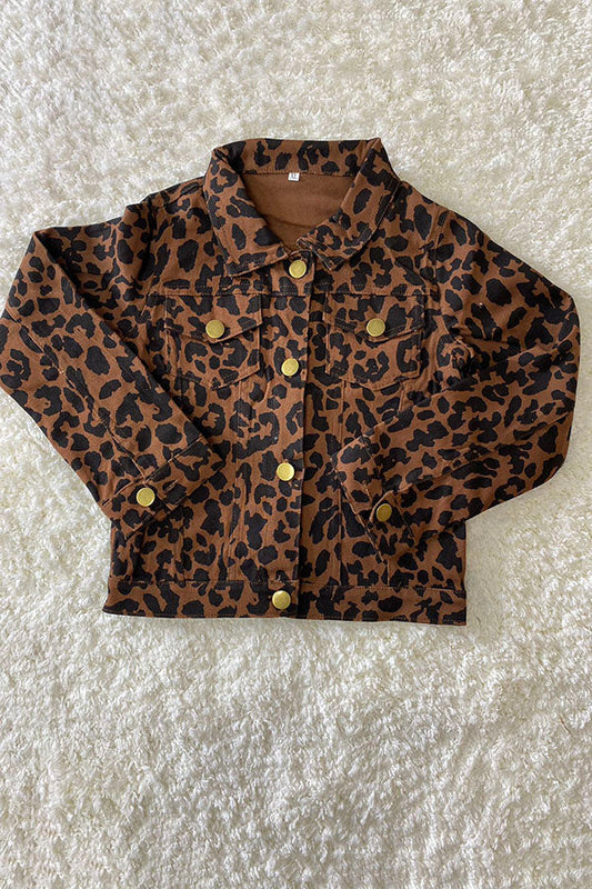 Cheetah Jean Jacket