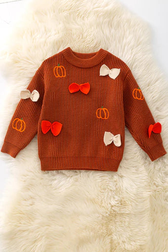 Fall Dark Orange Sweater